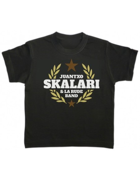 Camiseta Infantil negra/branca