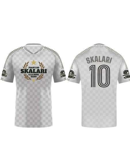 CAMISETA FÚTBOL  (BRANCA/GRIS) SKALARI 10