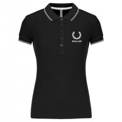 Polo negro mujer